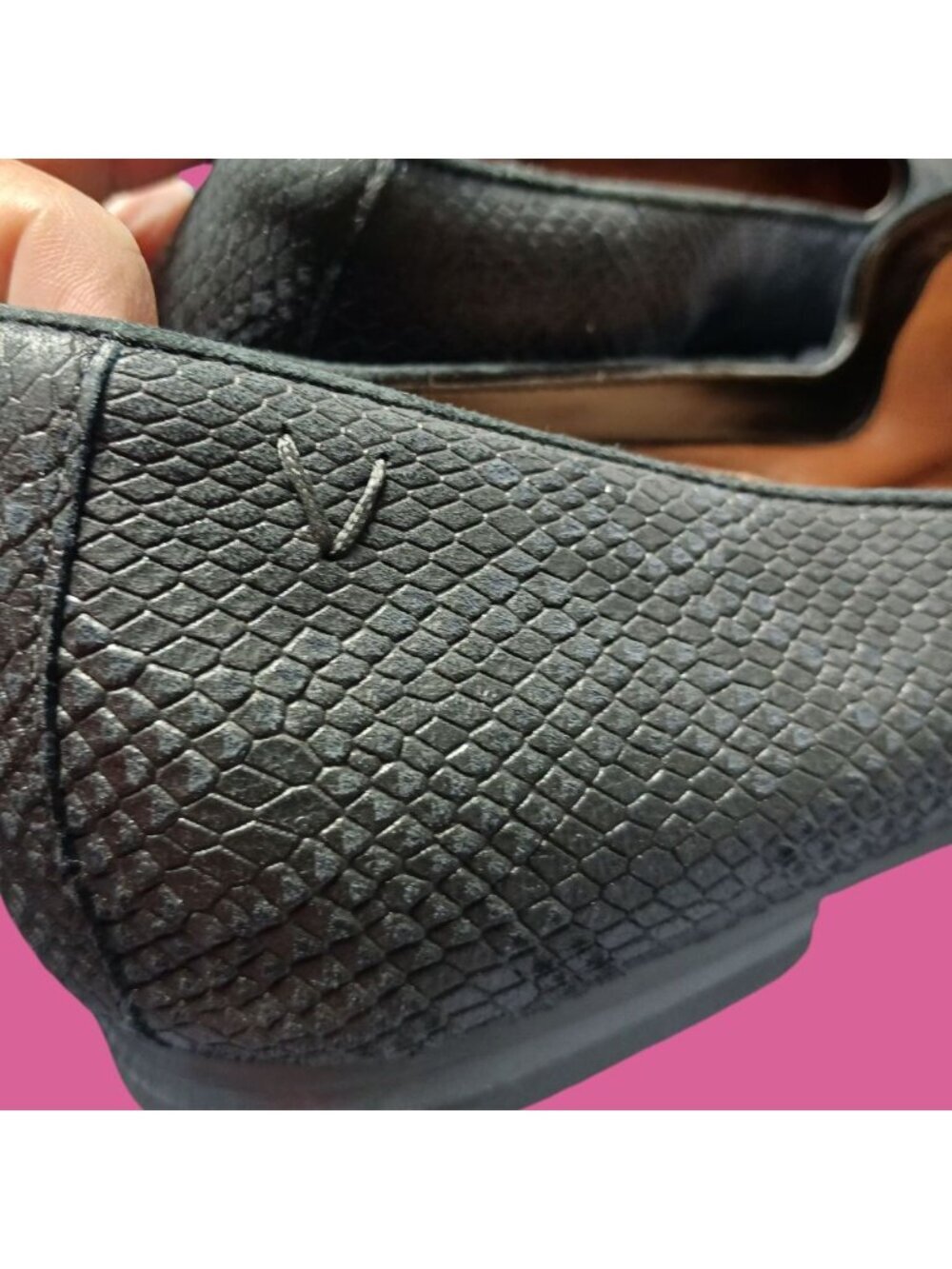Vionic Willa II Womens Leather Slip-On Loafer Black Size 10 - Picture 3 of 9